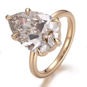 Pear shaped ring