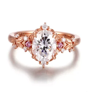 Pink ring oval ring