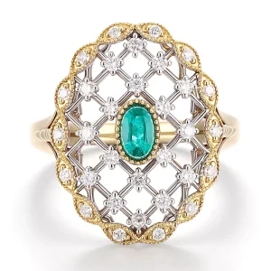 Oval Cut Emerald Ring